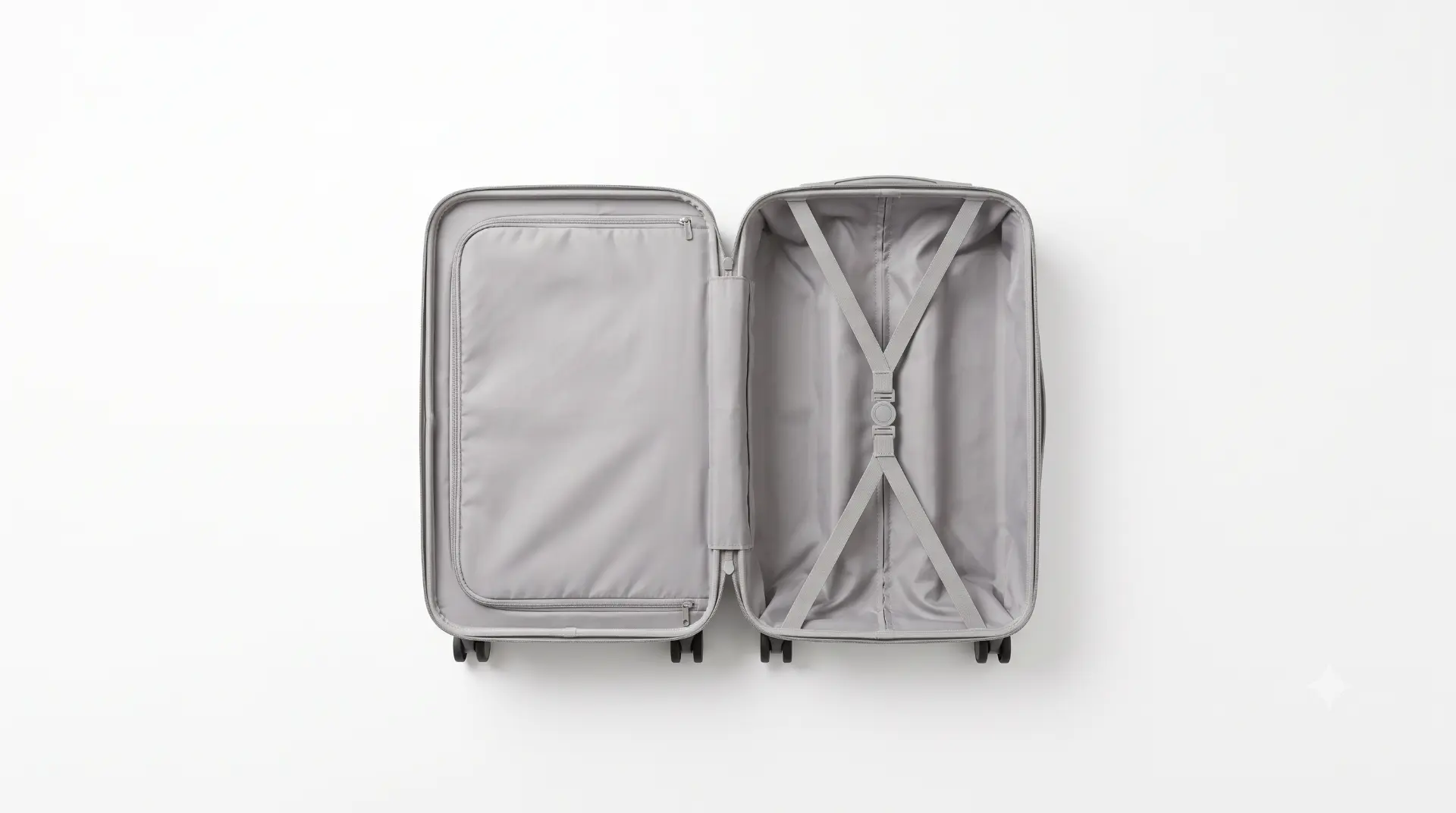 Secuencia de una maleta que se va llenando de ropa y objetos hasta quedar preparada para el viaje